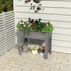 TUYOHW Elevated Raised Garden Bed with Legs,Solid Wood Planter Box for Outdoor Vegetables Herbs Flowers - 2 of 4