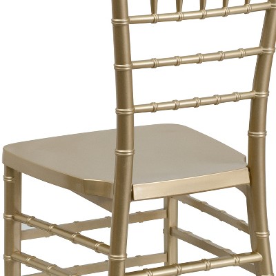 Elegant Gold Resin Chiavari Lightweight Event Chair