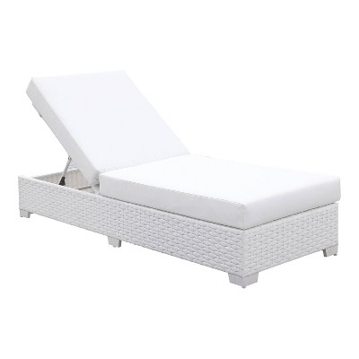 Florent Outdoor Chaise - White - miBasics