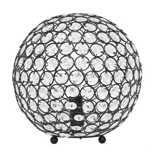 10" Elipse Crystal Ball Sequin Table Lamp - Elegant Designs - 1 of 4
