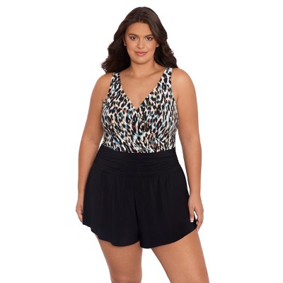 Trimshaper Women's Rebecca Swim Romper with Pockets