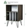 Costway Record Player Stand Turntable Stand Display Shelf Media Storage Cabinet Walnut - 3 of 4