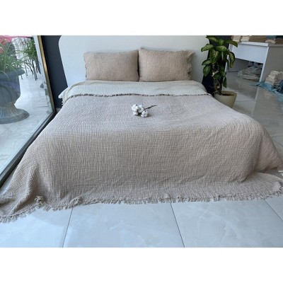 Mink Twin Organic Cotton Reversible Bedspread Set