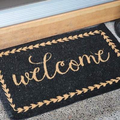 Flash Furniture Harbold 18 X 30 Indoor/outdoor Coir Doormat With Welcome  Message And Non-slip Backing : Target