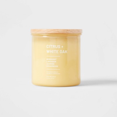 Wellness Jar Citrus and White Oak Candle Yellow - Project 62™