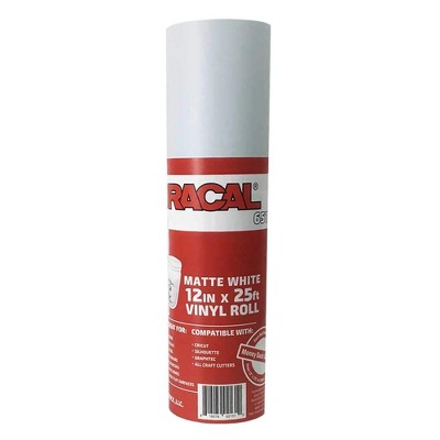 Oracal - 12.125" x 25ft, Roll of 651 Craft Vinyl - Adhesive Vinyl - Gloss Finish - Outdoor and Permanent - Matte White