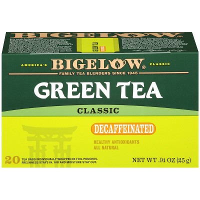 Photo 1 of 
Bigelow Tea Classic Green Tea, Decaffeinated, 20 Count (Pack of 6), 120 Total Tea Bags