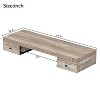 Yami 47.2" Wall-mounted Vanity Desk,Floating Vanity Shelf with Drawers, Dressing Table With Wooden Sticker,Floating Shelf with Drawer-Maison Boucle - 3 of 4