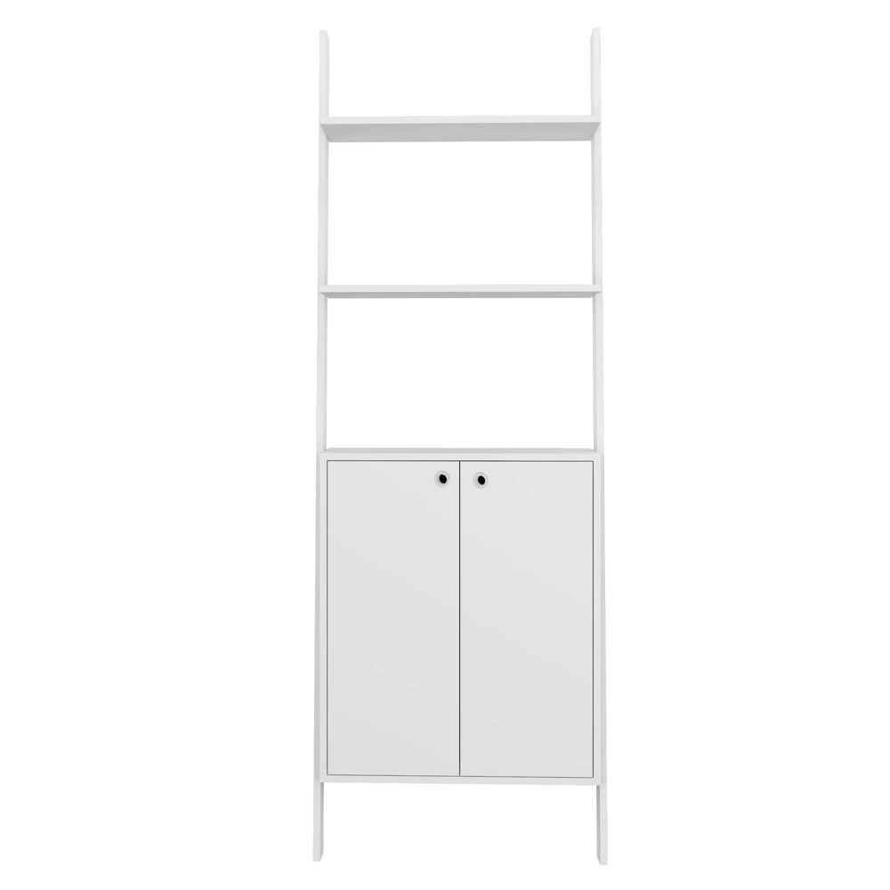 Photos - Wardrobe Cooper Ladder Display Cabinet White - Manhattan Comfort