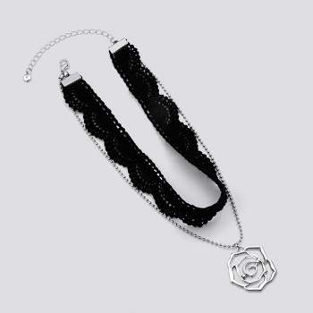 Unique Bargains Choker Necklaces For Women Girl Classic Choker Necklaces  Set Black 10 Pcs : Target