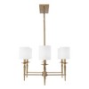 Capital Lighting Abbie 6 - Light Island Pendant Light in  Aged Brass - 3 of 4
