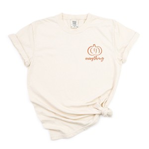 Simply Sage Market Embroidered Pumpkin Everything Garment Dyed Tee - 1 of 4