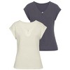 Women's 2 Pk Waffle Knit Tops - LASCANA - 4 of 4