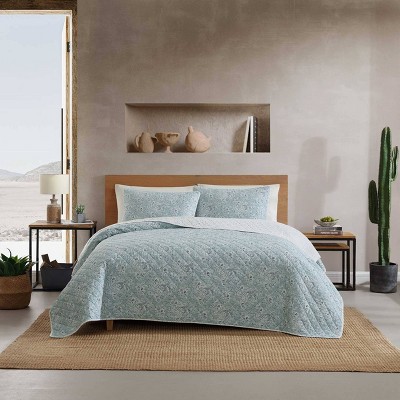 Wrangler Prairieland Paisley Quilt Set Blue