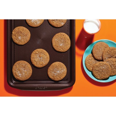 Chocolate Brown Nonstick Carbon Steel 17" x 11" Cookie Sheet