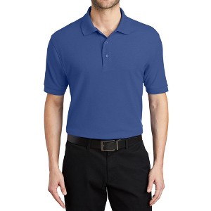 Mafoose Men's Short Sleeve Soft Silk Touch Classic Polo Shirt for Everyday Comfort - 1 of 4