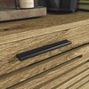Resenkos Slim Wooden Farmhouse Shoe Storage Cabinet Organizer with 2 Flip Drawers and Open Storage, Natural Brown - 2 of 4
