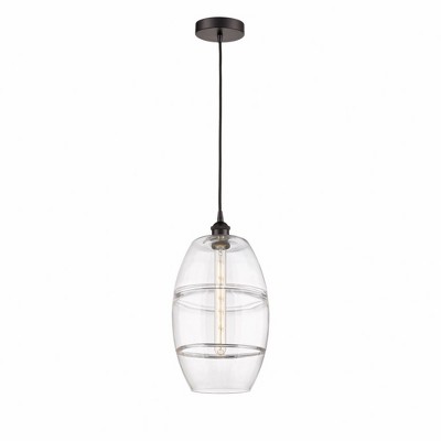 Vaz - 1 Light Cord Hung Mini Pendant In Industrial Style-18.5 Inches Tall and 10 Inches Wide