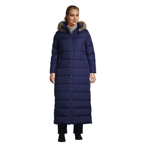 Lands' End Women's Plus Size Down Maxi Winter Coat - X Large Plus ...