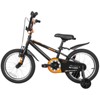 Hykolity 16 Inch Kids Bikes Boy Girl BMX Bicycle Ages 4 5 6 Years Old Coaster Brake Sport Cycling Child Bike with Training Wheels Black - 3 of 4