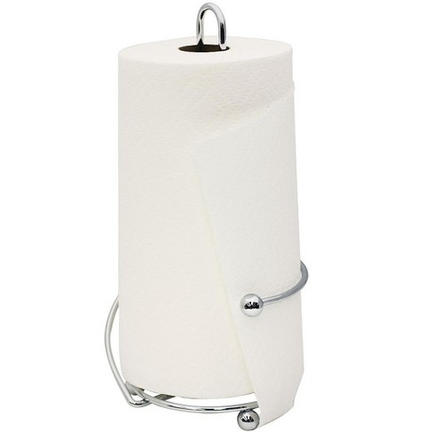 Home Basics Wire Collection Chrome Plated Steel Paper Towel Holder