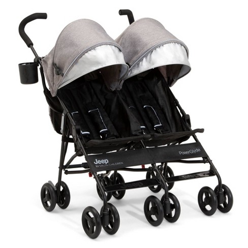 Jeep Powerglyde Side by side Double Stroller By Delta Children