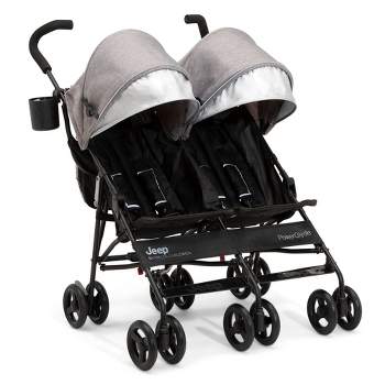 Jeep PowerGlyde Side-by-Side Double Stroller by Delta Children - Gray
