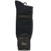 Memoi Men's Flat Knit Cotton Blend Socks with Side Lines - 3 of 4