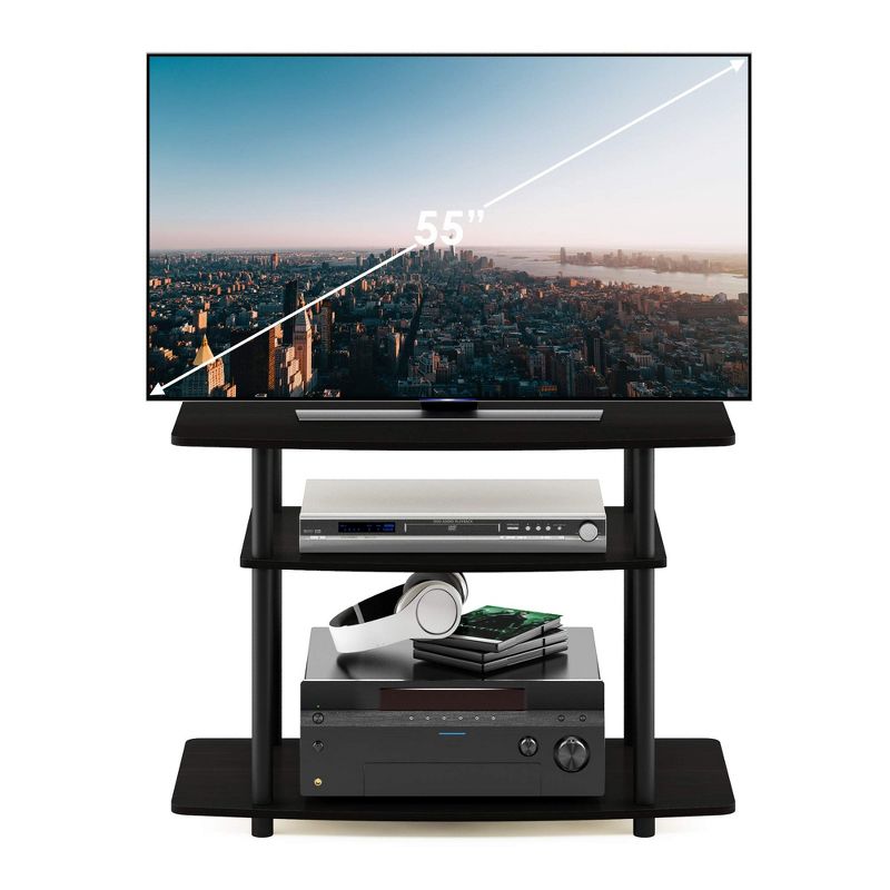 Furinno 3-Tier TV Stand for TV's up to 32" Entertainment Media Center Turn-N-Tube No Tools, 2 of 9