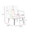 Grungis Velvet Accent Chairs,Tufted Living Room Chairs with Metal Legs,Comfy Chairs for Living Room,Bedroom - 3 of 4