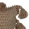 Pulled Knot Tan 24X24 Hand Woven Filled Pillow - Foreside Home & Garden - 3 of 4