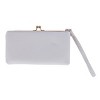 CTM Women's Fashion Kiss Lock Wristlet Vegan Leather Wallet - 4 of 4
