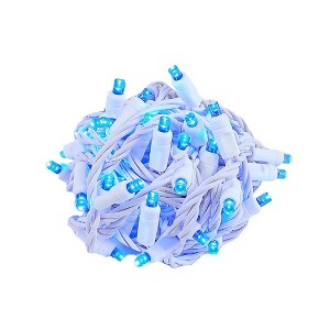 Novelty Lights 50 Light LED Christmas Mini Light Set (White Wire, 25 Feet) - 1 of 4
