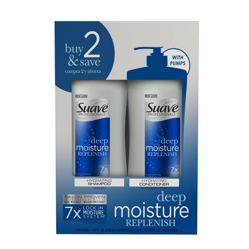 Suave Professionals Deep Moisture Replenish Shampoo And