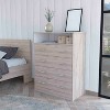 Lyngins Modern 4-Drawer Dresser with 1 Open Shelf,Sturdy Chest of Drawers with Metal Hardware,Storage Furniture for Bedroom,Living Room - 2 of 4