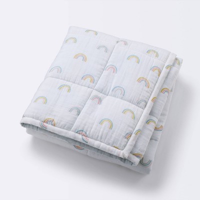 Rainbow discount muslin quilt