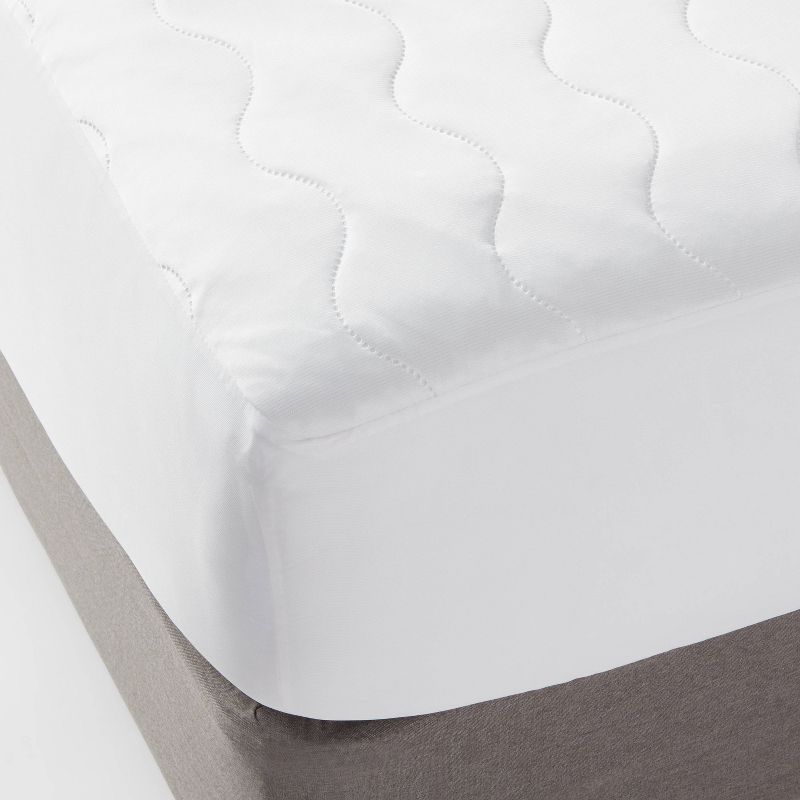 Queen Machine Washable Cooling Waterproof Quilted Mattress Pad - Room Essentials&#8482;, 1 of 4