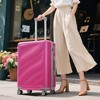 Lyngins 3-Piece Luggage Set –20" Carry on Luggage, Hardside Spinner Suitcase Set (24" & 28" ) 360° Silent Double Wheels, 3-Stage Telescoping Handle - 2 of 4