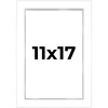 PosterPalooza | Modern Shadow Box 1" Depth White Picture Frame - UV Acrylic, Backing, Hanging Hardware - 2 of 4