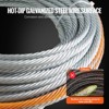 VEVOR Galvanized Steel Winch Cable, 3/8 Inch x 100 Feet 15,200 lbs Breaking Strength, Wire Winch Rope with Swivel Hook, Towing Cable Heavy Duty - 4 of 4
