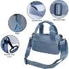 MaseiKar Mini Black Gym Bag Sport Bag Adjustable Small Duffle Bag Detachable Strap Gym Tote For Women Small Duffle Bag (Blue) - 3 of 4