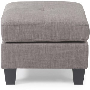 Passion Furniture Newbury Upholstered Ottoman - 1 of 4