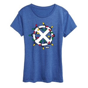 Women's - Marvel - Holiday Xmen Logo Short Sleeve Graphic T-Shirt - 1 of 4