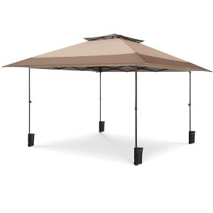 Captiva Designs 13’ x 13’ Pop-Up Canopy Tent - Instant Outdoor Shade with Easy One-Person Setup - 1 of 4