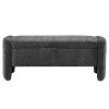 Serena Chenille Fabric Ottoman Oval Storage Bench with Large Storage Space - The Pop Home - 3 of 4