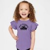 The Juniper Shop Happy Halloween Arch Distressed Flutter Sleeve Tee - 2 of 4