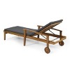PAGED Outdoor Patio Chaise Lounge Chair, with Adjustable Backrest and Removable Pillow for Beach Pool Sunbathing Lawn, Orange - 4 of 4