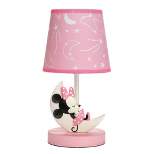 Lambs & Ivy Minnie Mouse Lamp with Shade - Includes CFL Light Bulb
