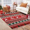 Coucheta Christmas Rug Collection - Washable Non-Slip Holiday Designs in Multiple Sizes, Festive Patterns for Indoor Decor - 2 of 4