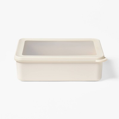 6c Plastic Food Storage Container Cream - Figmint™: Recycled PET, Dishwasher & Microwave Safe